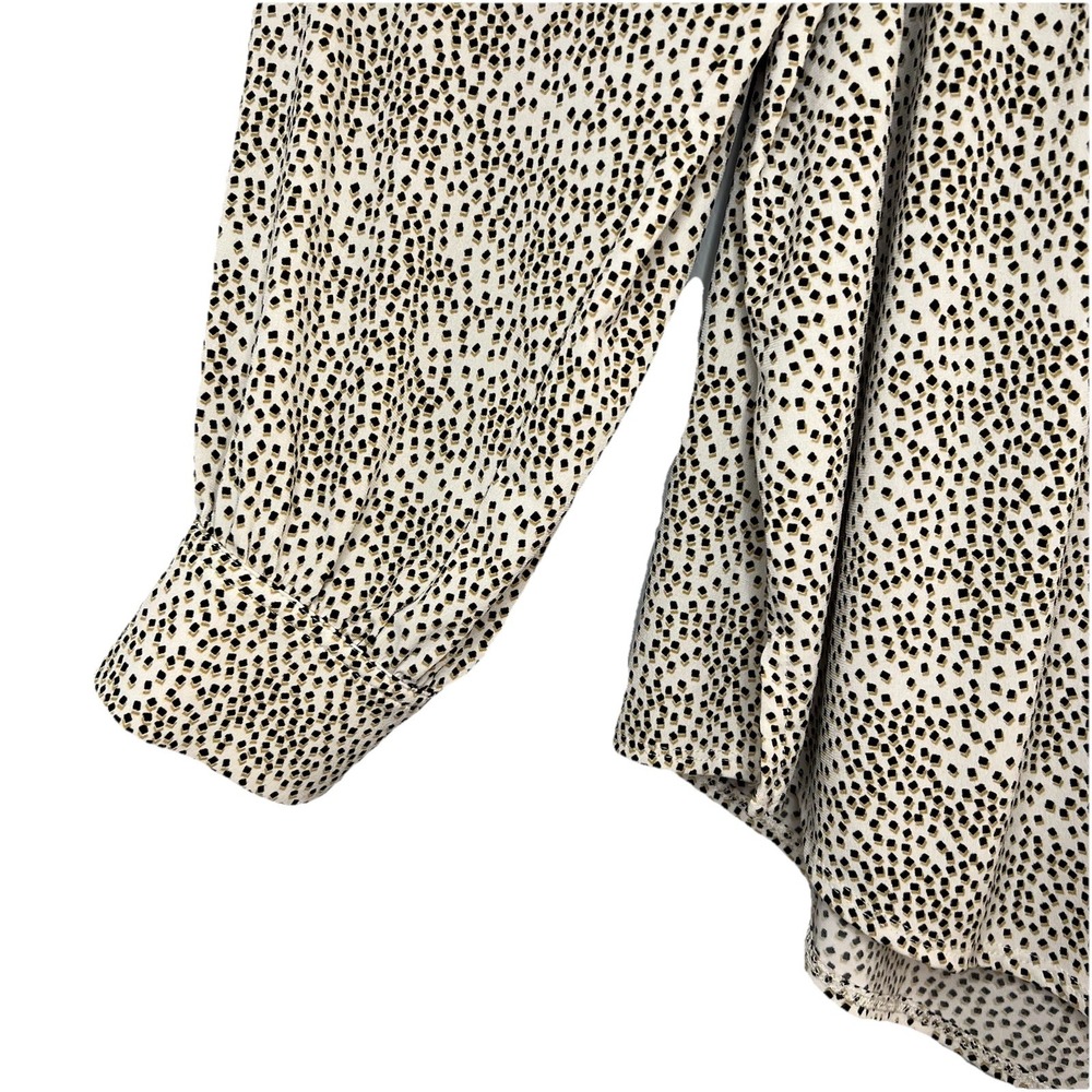 Lane Bryant Confetti Tunic Top Blouse Stretch Peasant Travel V Neck Size 22 24 - Picture 3 of 7